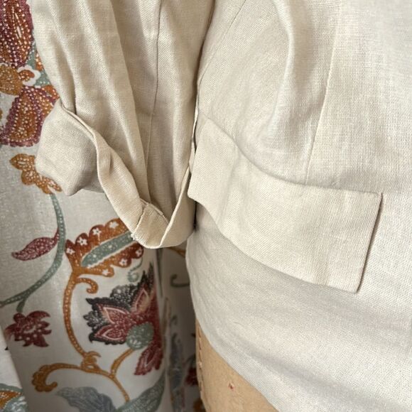 Love Tree Linen Blend Blazer Size Small - Picture 4 of 9